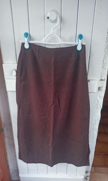 Jupe longue taille haute 38 cache cache vintage