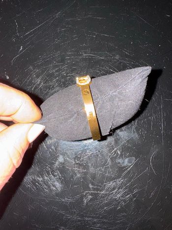 Coffret Parfums+jonc  doré strassé