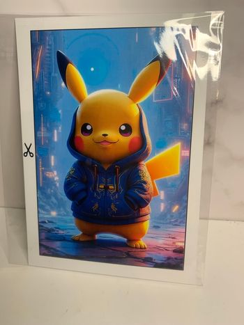 Affiche pikachu futuriste