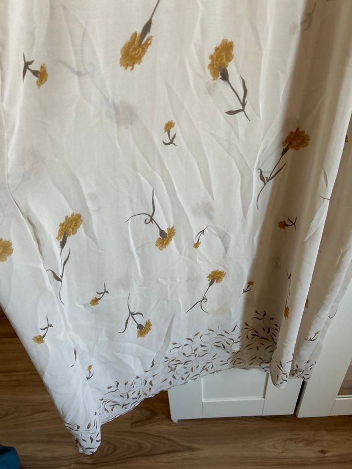 Robe longue beige à motifs Col V Boutique Indépendante Taille Unique - photo numéro 4