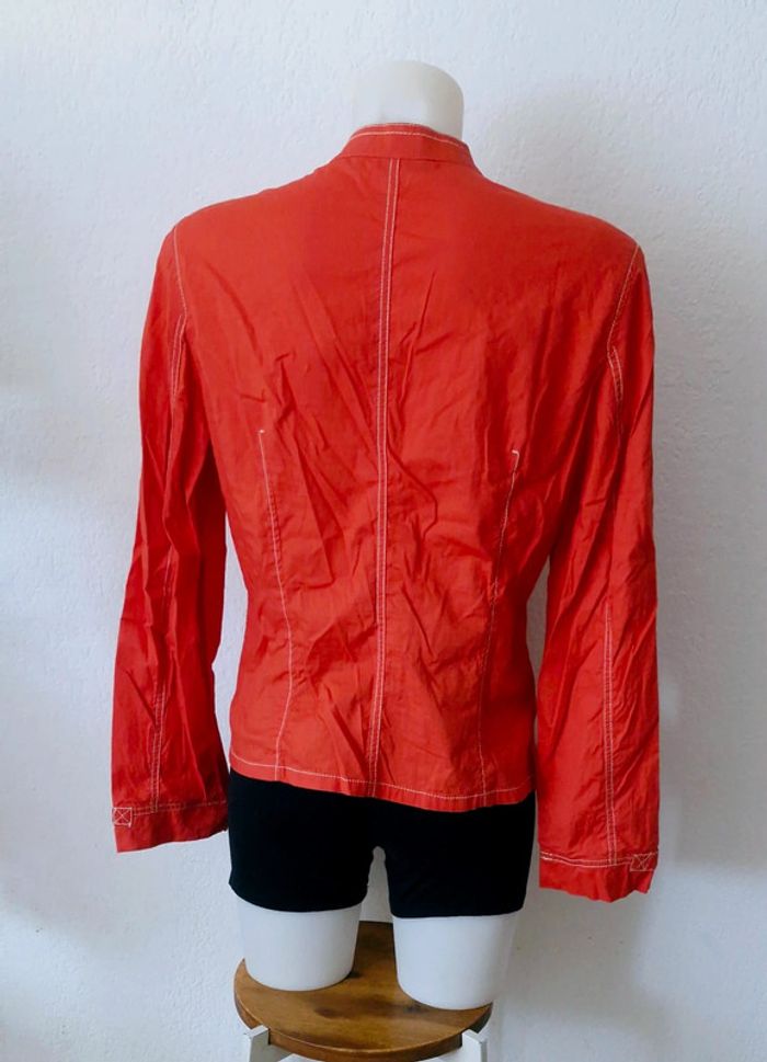 🤎 Veste rouge pour femme, taille L - photo numéro 4