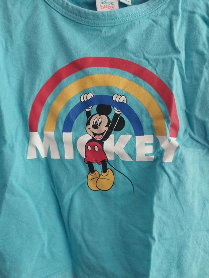 Tee-shirt manches courtes garçon mickey Disney taille 12 mois b7 - photo numéro 2