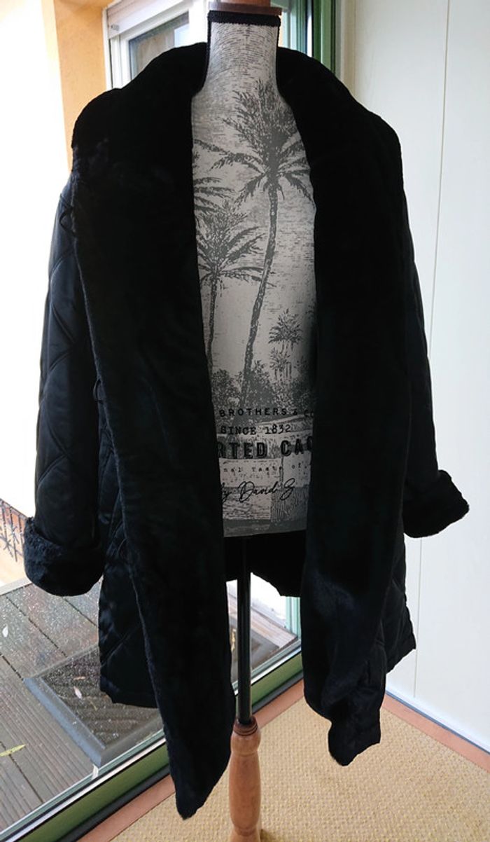 Manteau réversible noir