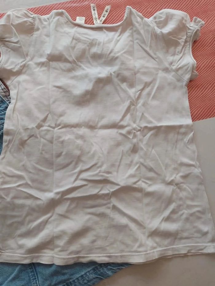 Salopette en jeans complices t-shirt Okaïdi 8 ans - photo numéro 7