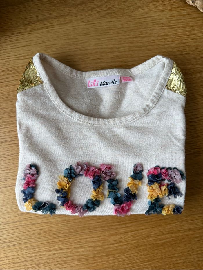 T-shirt manches longues Lili Marelle - 3 ans