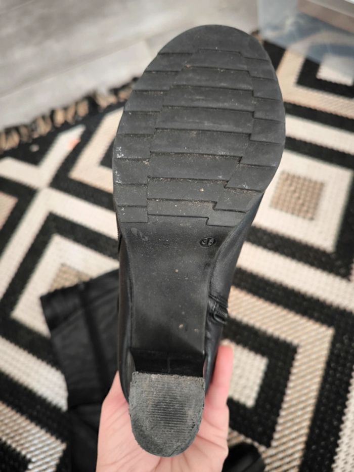 Botte en cuir dorking taille 36 noir - photo numéro 3