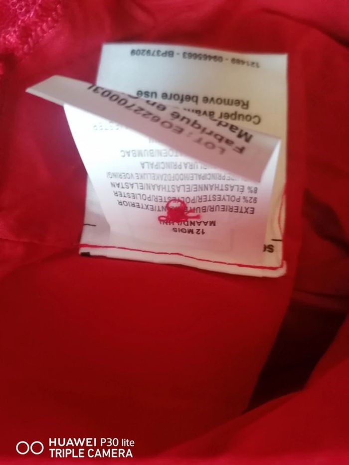 Robe rouge 12 mois - photo numéro 4