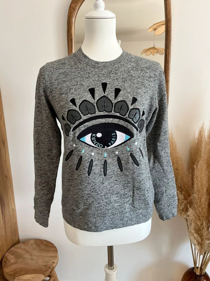 Pull/sweat gris Kenzo - photo numéro 2