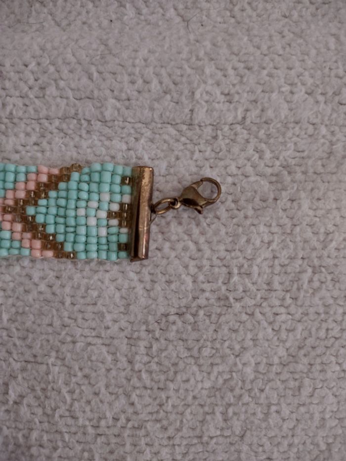 Bracelet perles turquoises - photo numéro 3