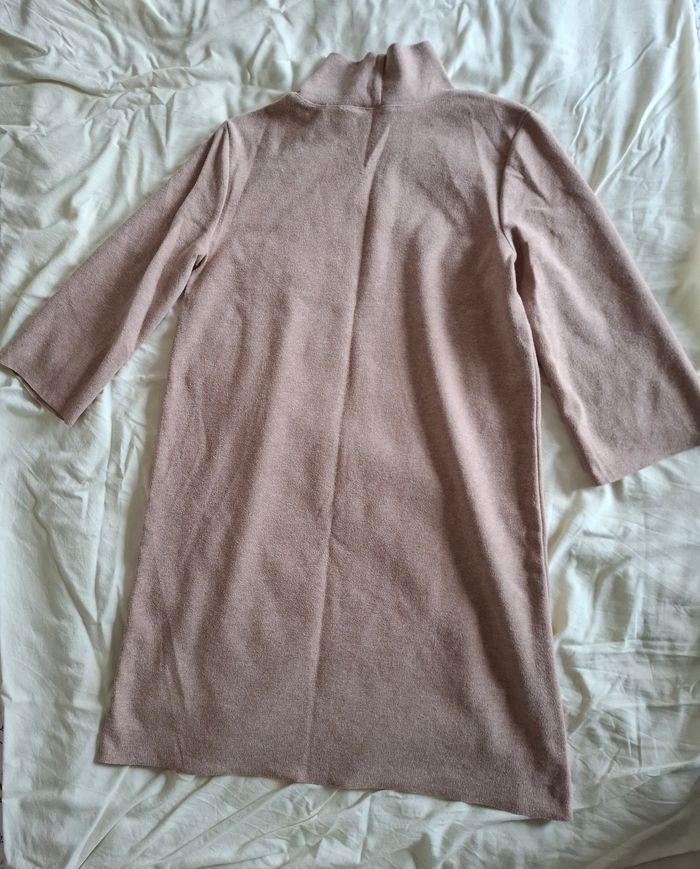 Robe pull rose poudré - photo numéro 2