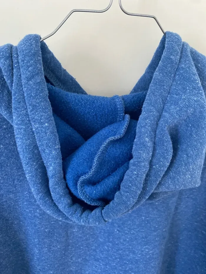 Sweat court à capuche bleu Atmosphère - photo numéro 5