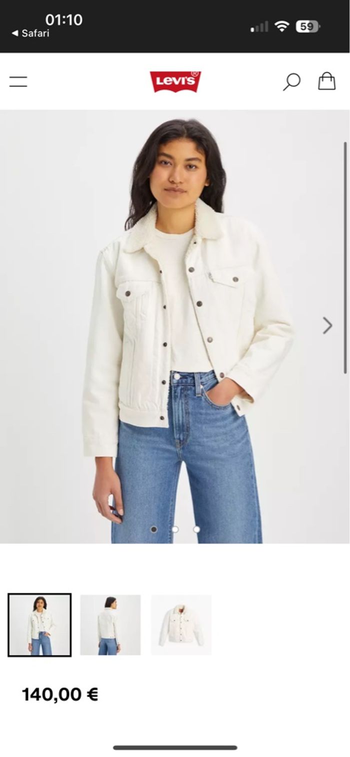 Veste en jean et moumoute