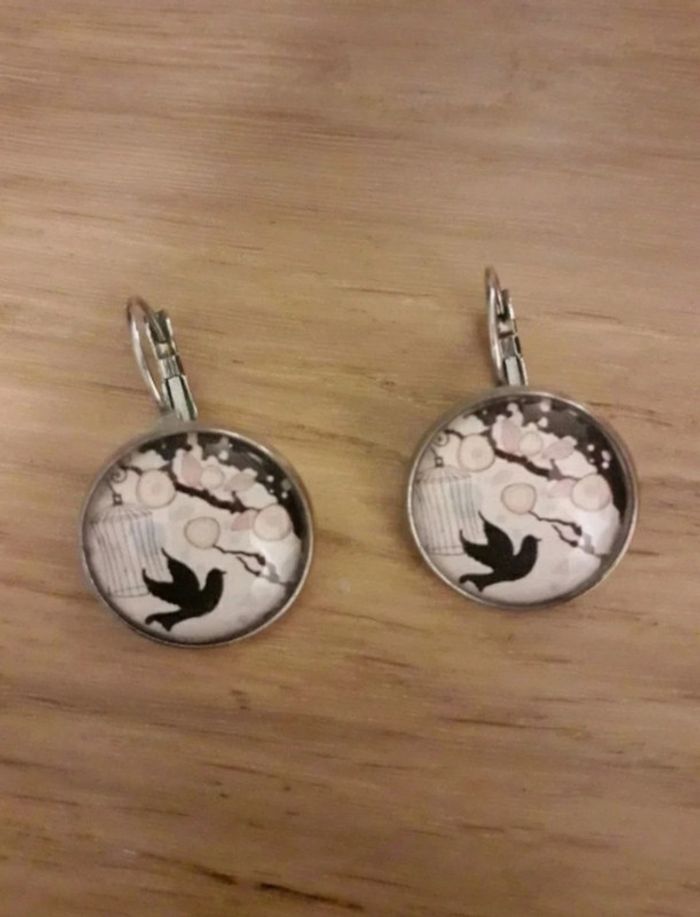 Boucles d'oreilles cabochon