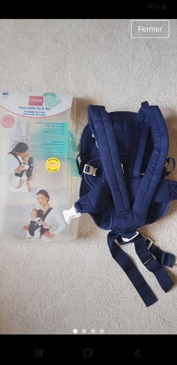 Porte bébé Tigex 2 positions