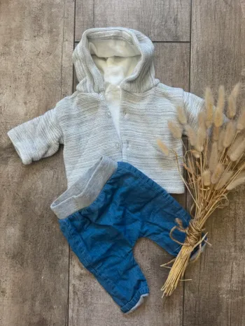 Ensemble veste et pantalon bébé tape à l’œil naissance