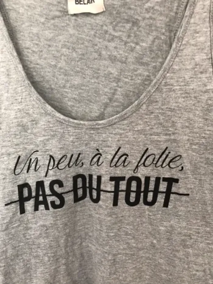 Débardeur gris belair et biba - photo numéro 2