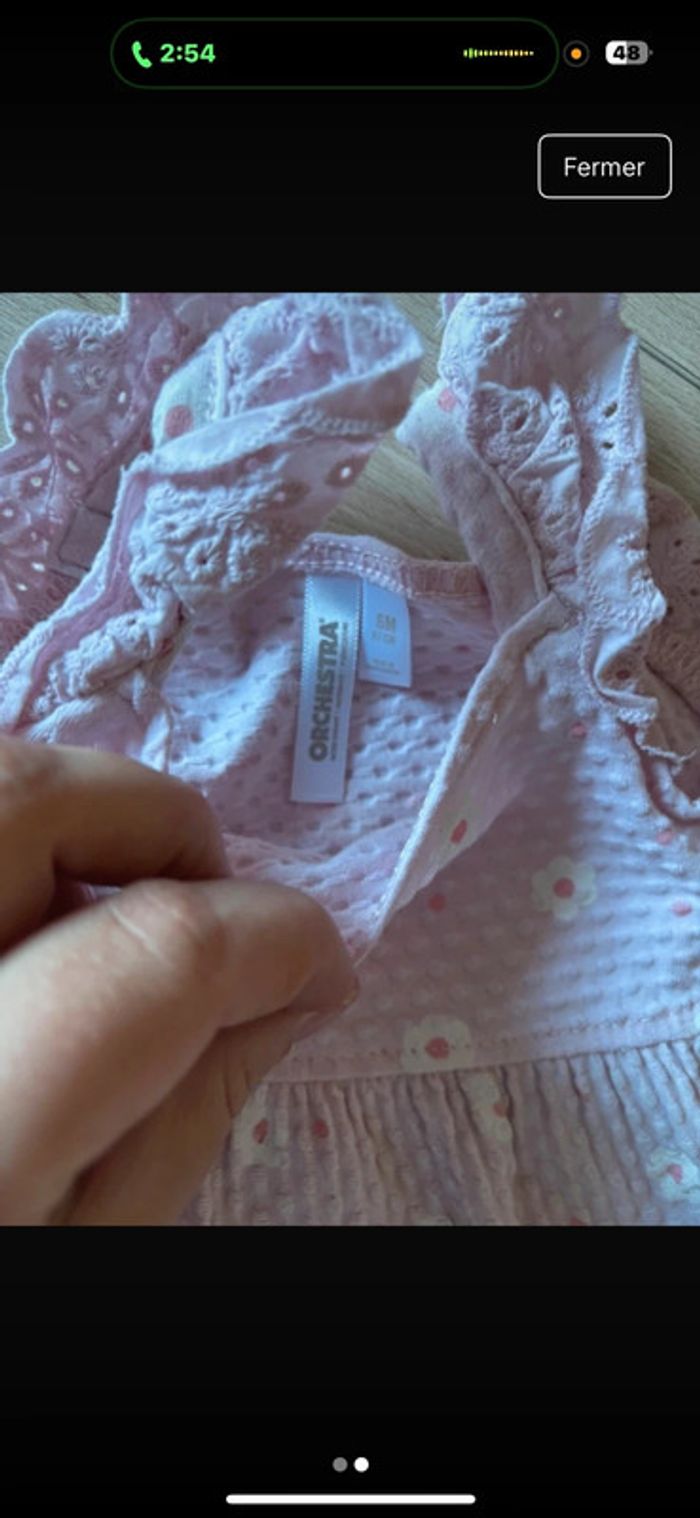 Robe fleuri bébé fille - photo numéro 2