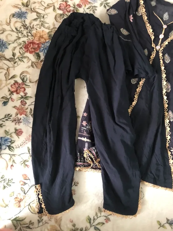 Ensembles 2 pièces pour fille 4 ans classe chic indien pakistanais robe été - photo numéro 5