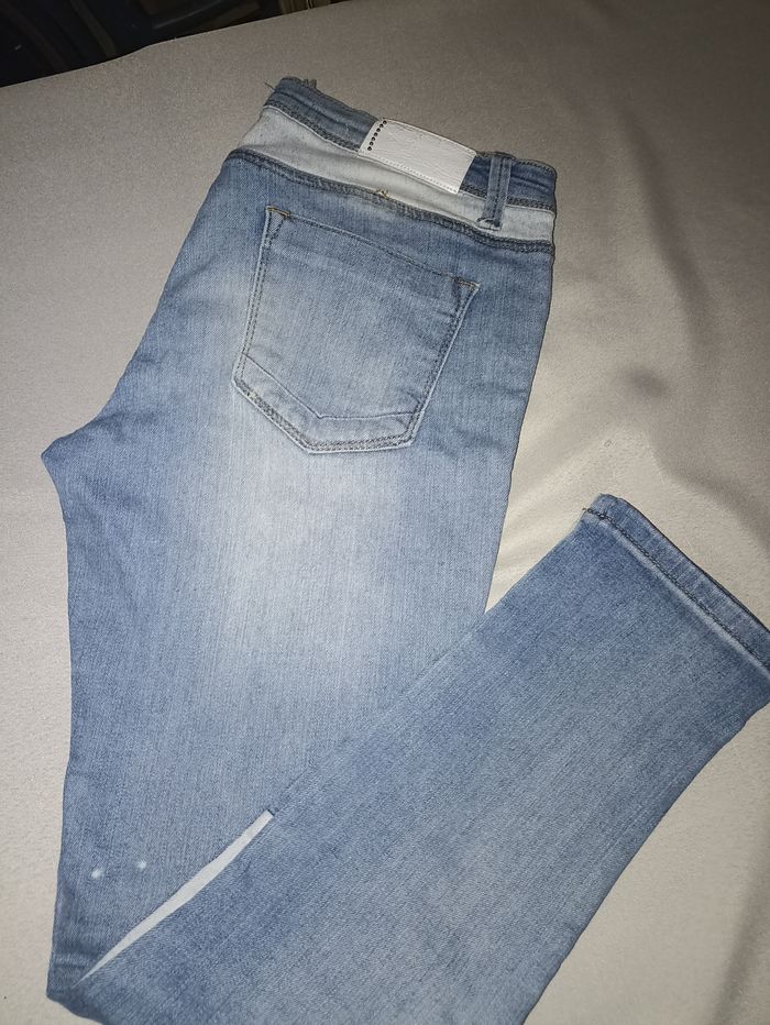 Jean Slim/Droit bleu clair - photo numéro 2