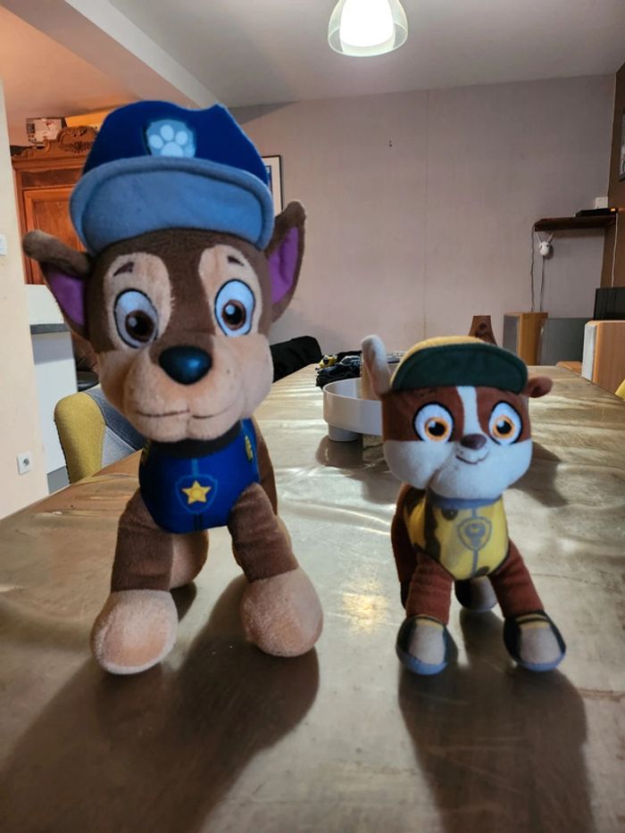 Lot 2 peluche Pat Patrouille