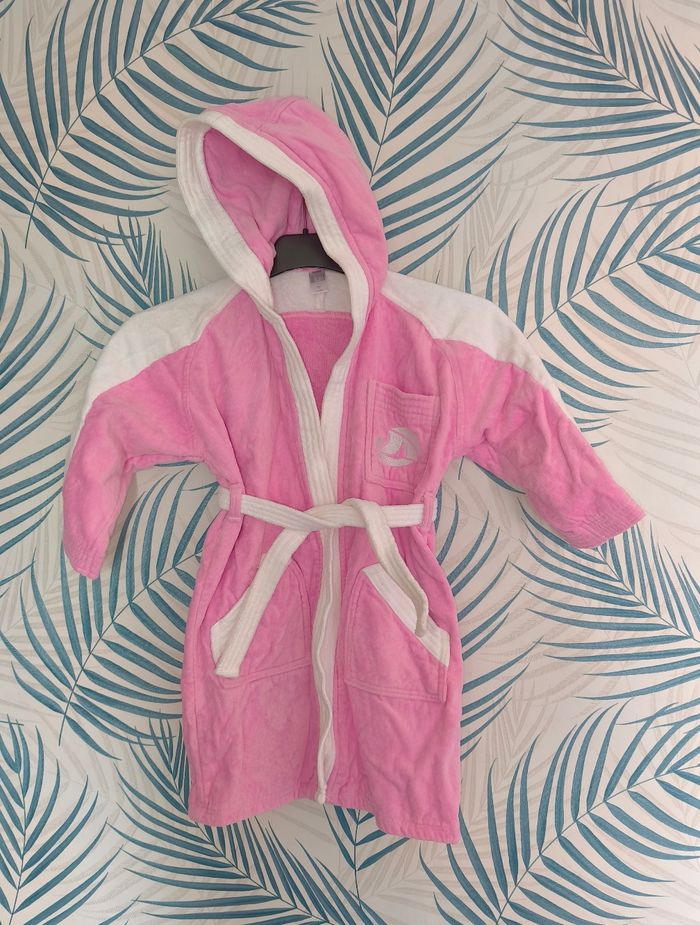 🌸 Peignoir - Rose/blanc - Tribord Decathlon - 4 ans 🌸
