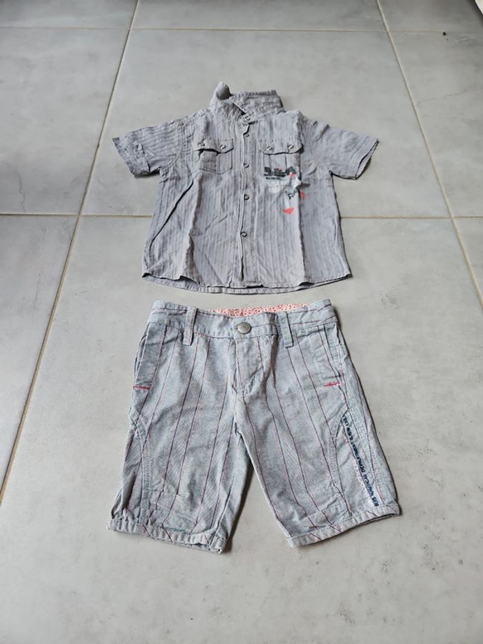 Ensemble shorts et chemisette 3 ans