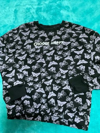 sweat pepperts 146 / 152 tbe noir et mauve  je marque 9 ans