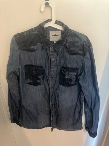 Chemise imitation jeans