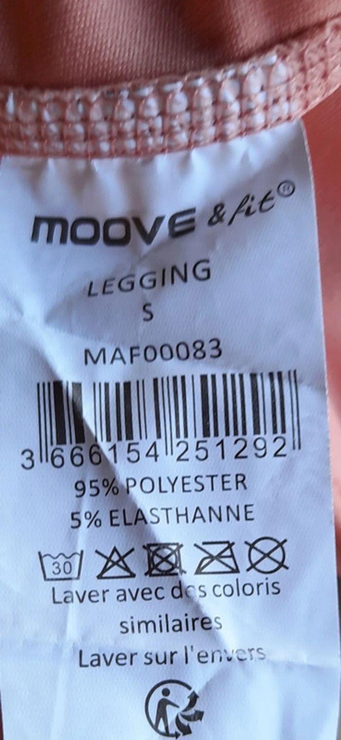 Leggings abricot Moove & Fit, taille S - photo numéro 5