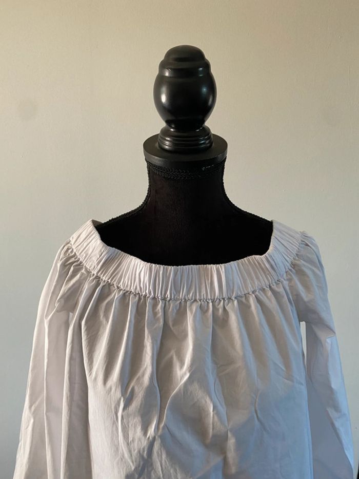 Chemise blouse Mango blanche taille XS épaules dénudées - photo numéro 2