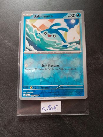 Carte Pokémon Babimanta reverse 039/197