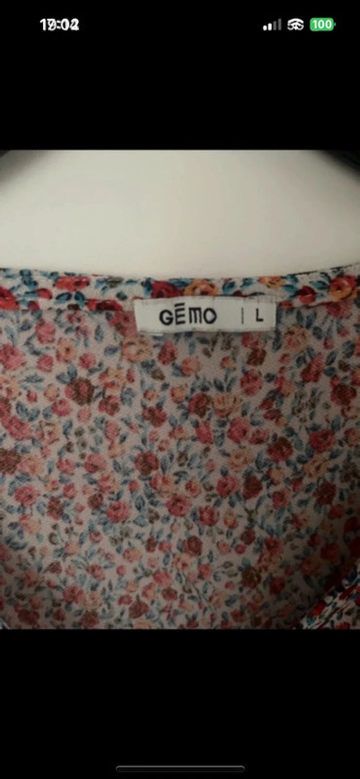 Blouse fleurie Taille L - photo numéro 4