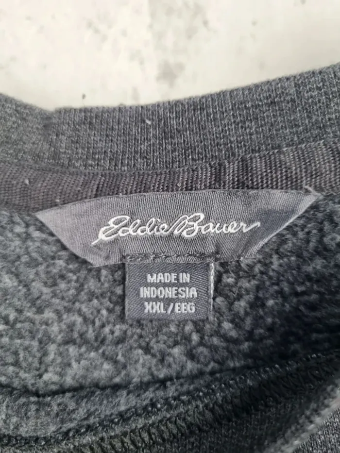 Pull col rond Eddie Bauer gris – Taille XXL Homme - photo numéro 6