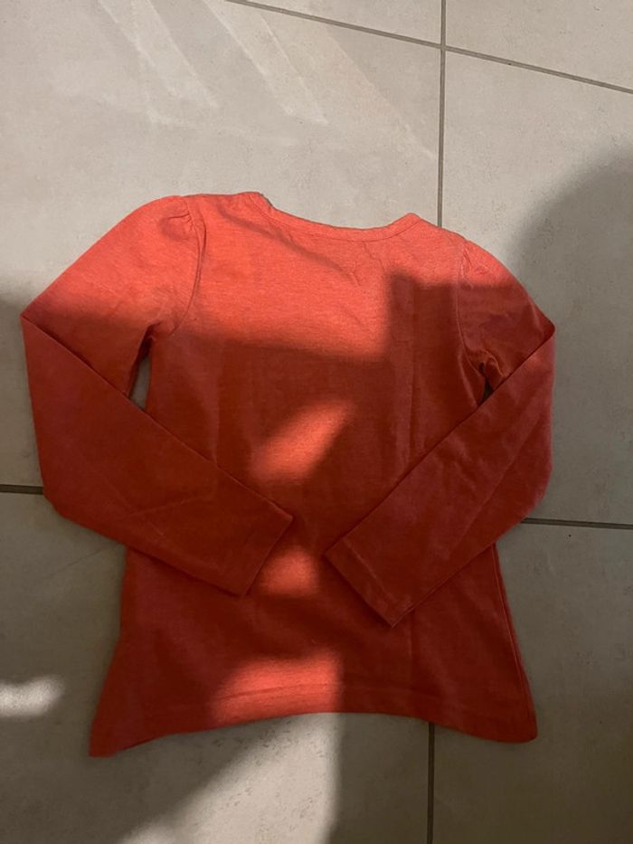 5/6 ans - tee-shirt manches longues chipie oranger - photo numéro 5
