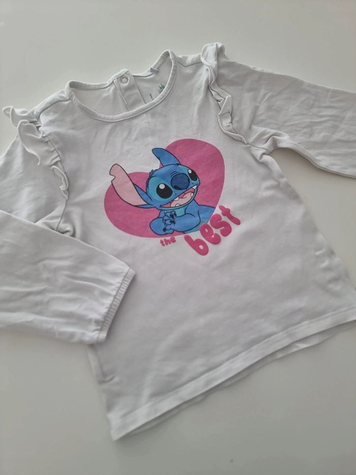 T-shirt blanc stitch - photo numéro 2