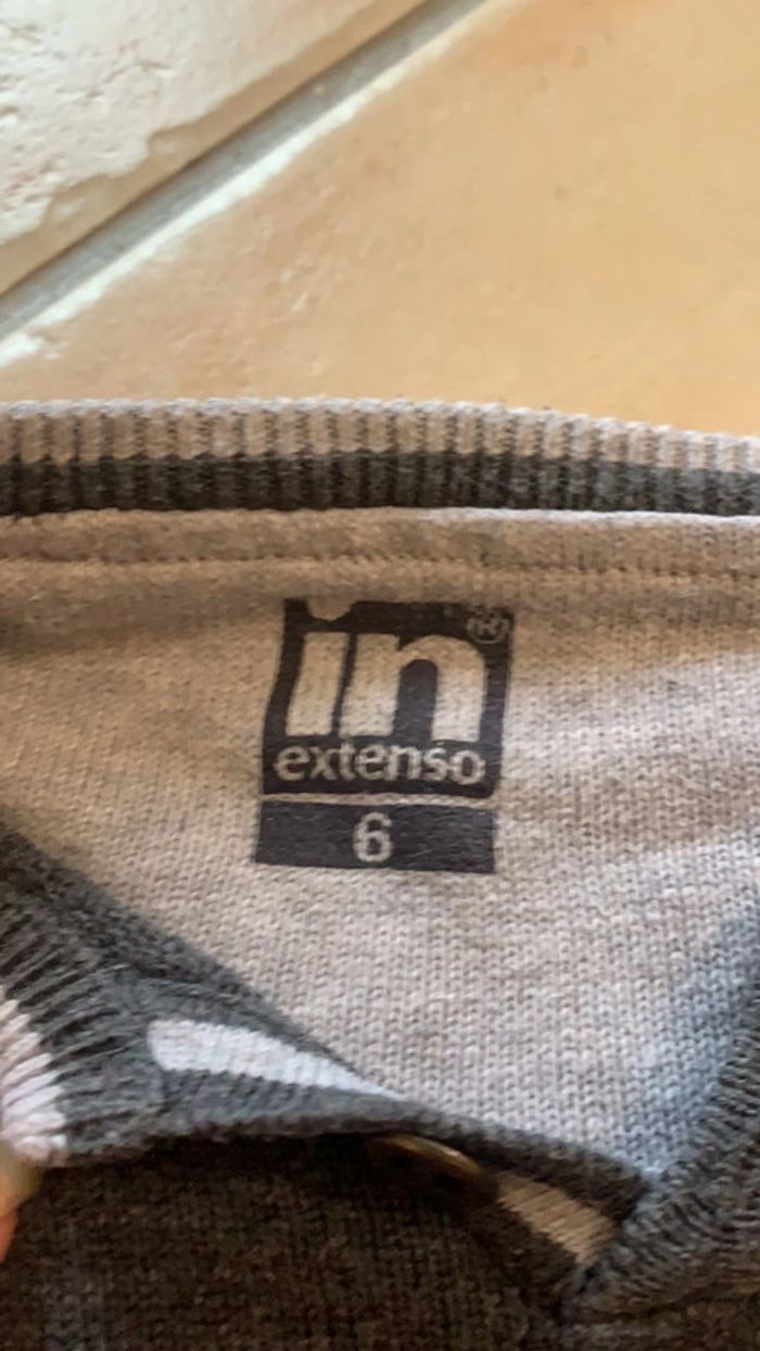 Pull gris6 ans In Extenso - photo numéro 3