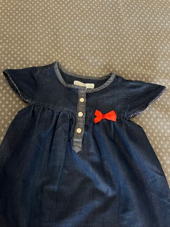 Robe fille denim léger Mes Petits Cailloux – 24 mois / 86 cm
