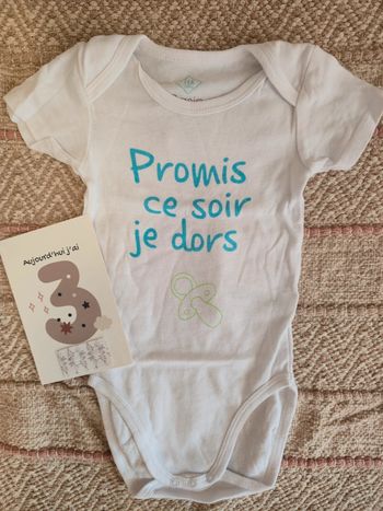 Body promis ce soir je dors 36 mois neuf