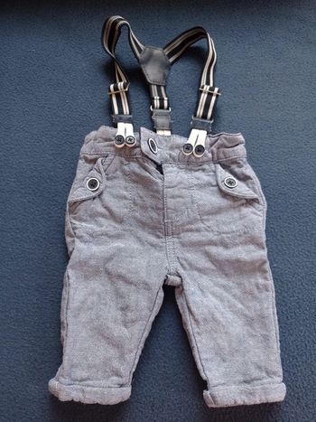 Pantalon bretelles 1 mois