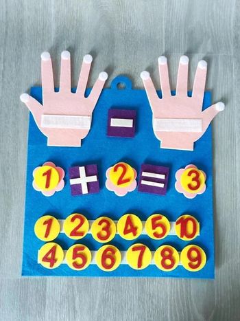 Set en feutrine pour apprendre à compter