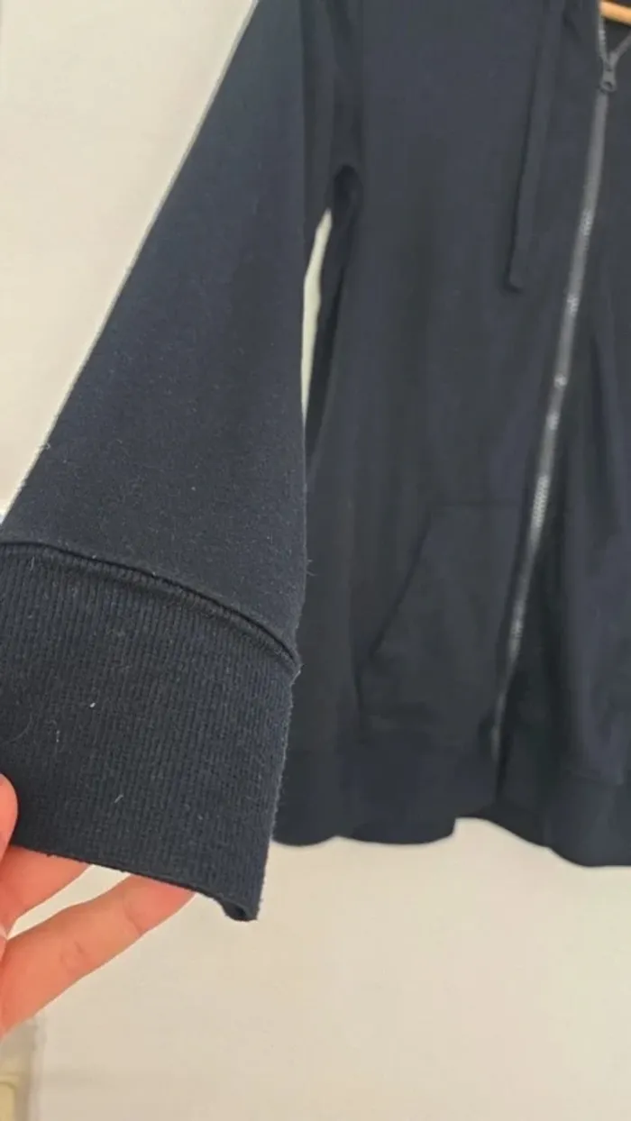 Sweat zippé noir - photo numéro 2