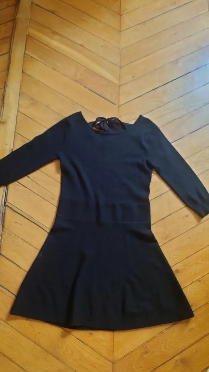 Robe pull noire Comptoir des Cotonniers en cachemire t 36 S - photo numéro 7