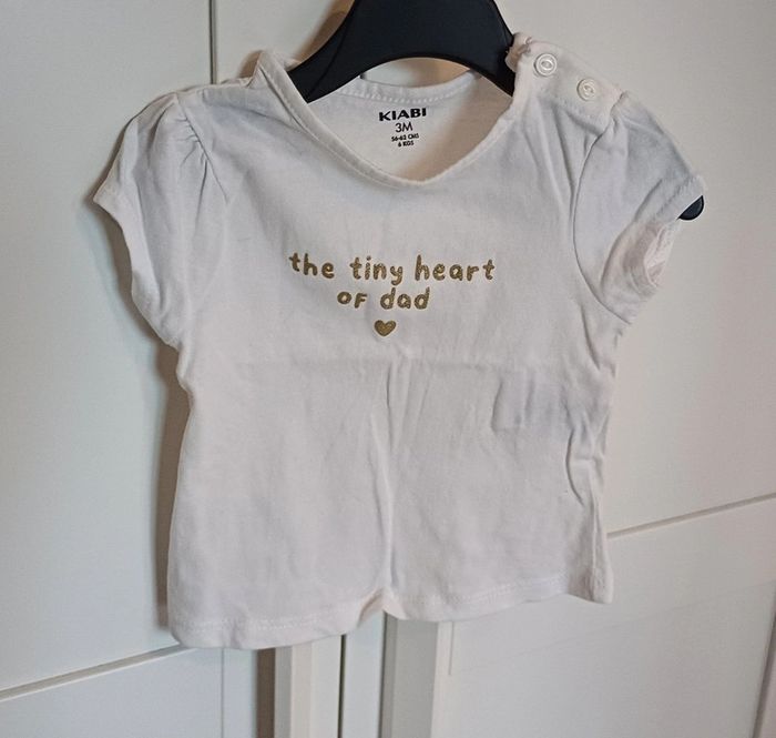 Tee shirt papa 3 mois