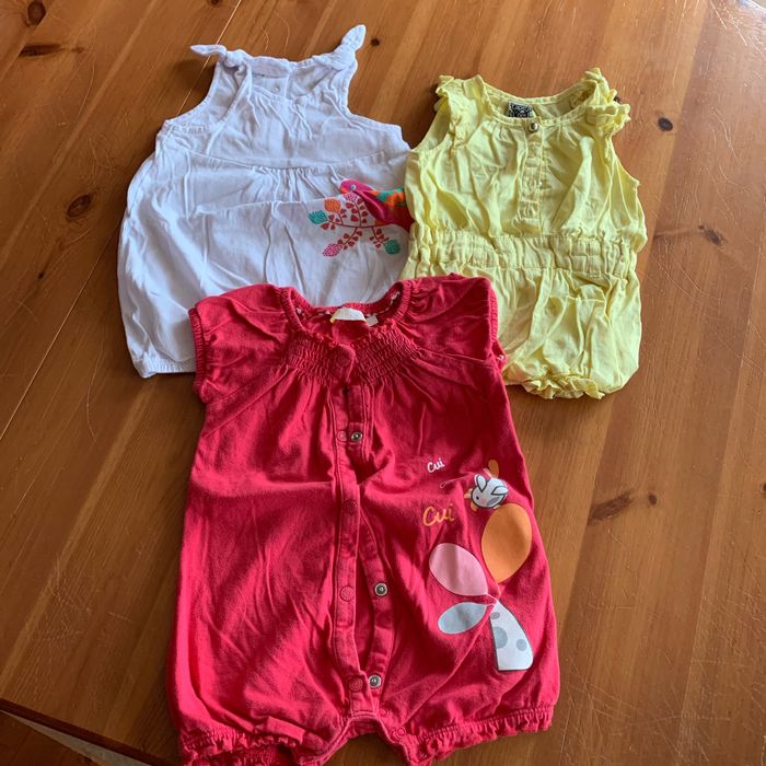 Lot de 3 combishort