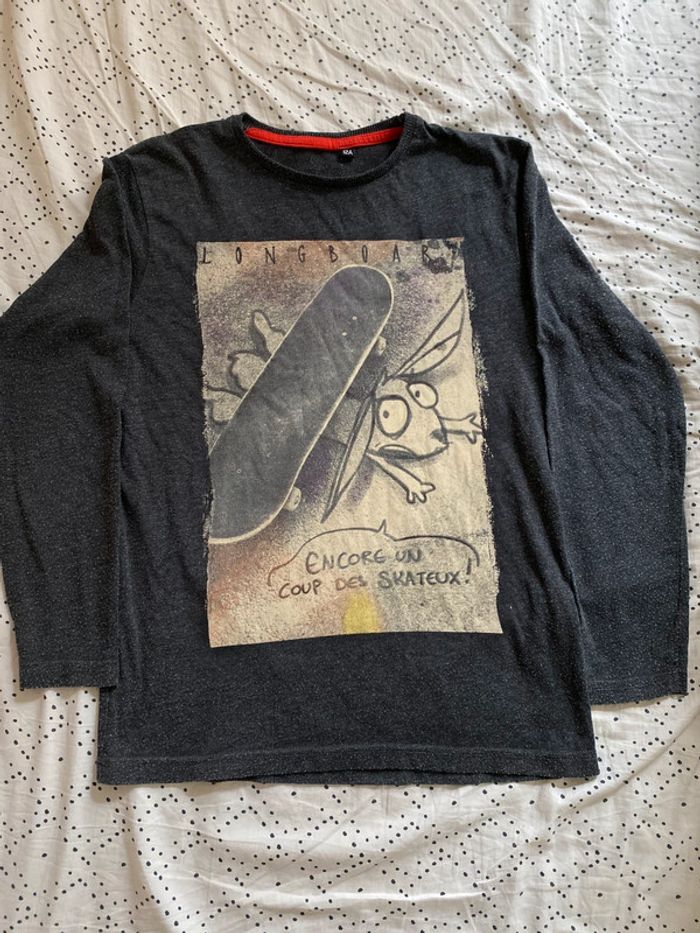 t-shirt garçon 12 ans manches longues - photo numéro 2