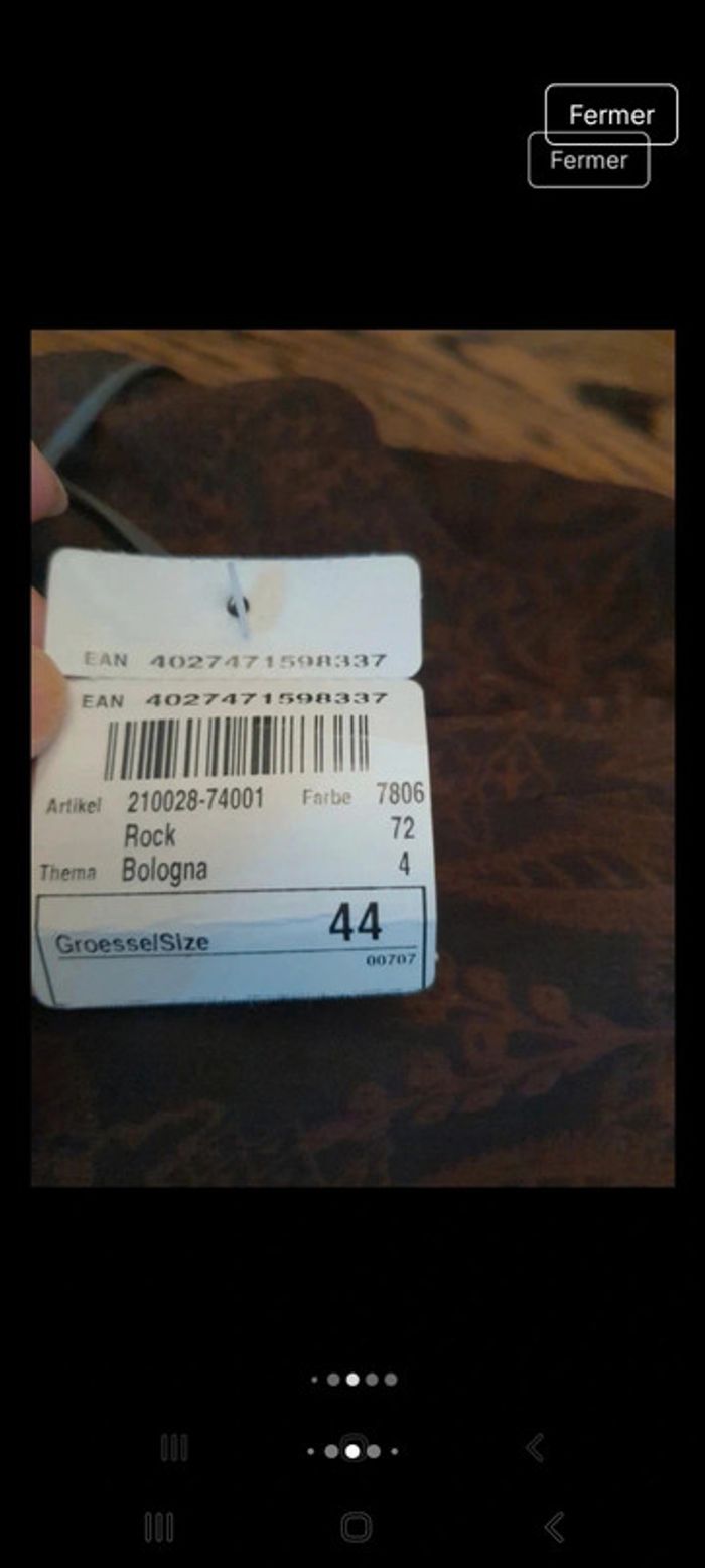 Jolie Jupe marron Gerry Weber fr/be 46 neuve - photo numéro 8