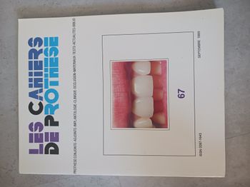 les cahiers de prothese septembre 1989