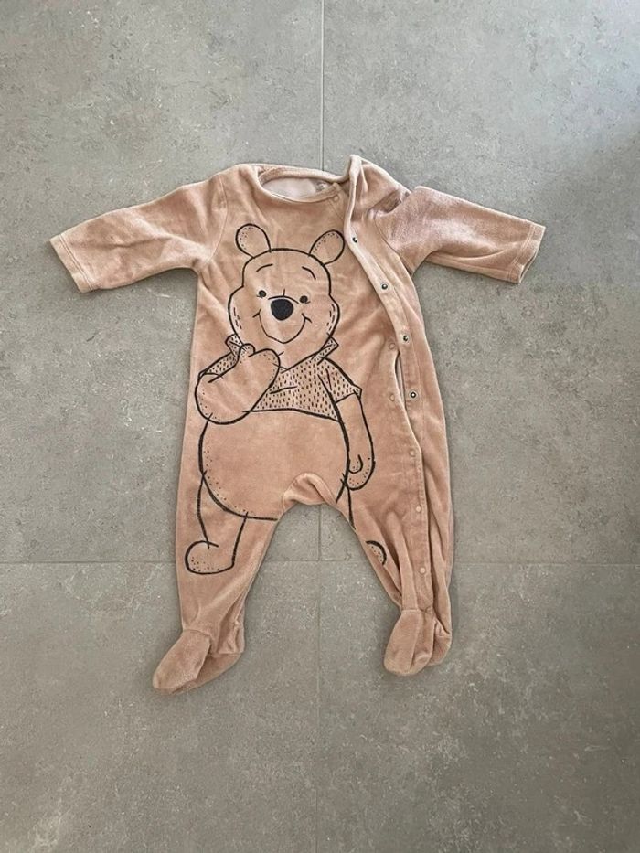 pyjama en velour 1 pièce taille 12mois winnie l ourson