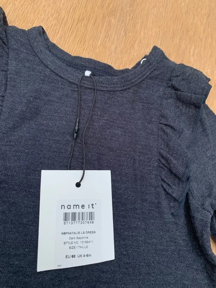 Robe grise name it taille 68 Neuve - photo numéro 4