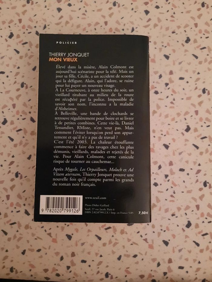 Livre: Mon vieux de Thierry Jonquet - photo numéro 2
